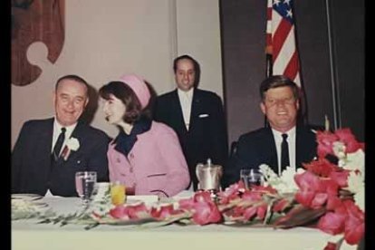 Desayuno con el vicepresidente Johnson en Fort Worth, unas horas antes del magnicidio.