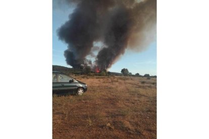Vista del incendio. RAMIRO