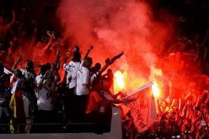A pesar de la multitud congregada apenas se produjeron incidentes.