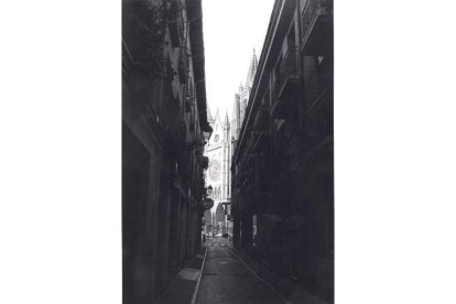 La calle de la Paloma, uno de los lugares donde tuvo su imprenta Manuel González Redondo. ARCHIVO HISTÓRICO DEL DIARIO DE LEÓN