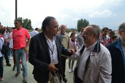 Alfredo Relaño el director del diario deportivo AS en el partido