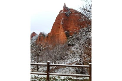 Imagen de la nevada en Las Médulas. DL