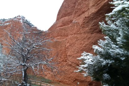 Imagen de la nevada en Las Médulas. DL