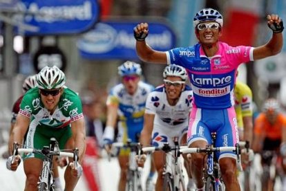 El italiano del Lampre Bennati ha sido el vencedor de la última etapa, en un apretado esprint.