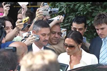Los Beckham están acostumbrados a ser objetivo de los fotógrafos en todo momento.