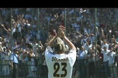 La presentación de Beckham se convirtió en toda una fiesta.
