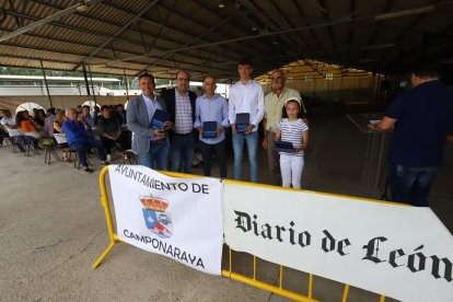 Carmen Guerrero, Sergio González, Javier Canedo y Eduardo Álvarez fueron premiados. ANA F. BARREDO