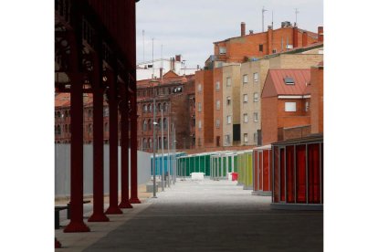Vista general del pasillo sobre la losa del tren. FERNANDO OTERO