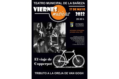 Cartel del concierto del Viaje d Copperpot. DL