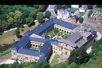<b>Monasterio de Samos</b> (Lugo), donde tradicionalmente los monjes recibían a los penitentes.