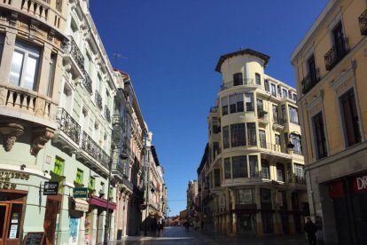 La calle Ancha, en León. REDACCIÓN