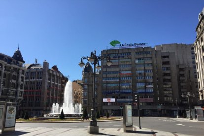 La plaza de Santo Domingo, en la capital leonesa. REDACCIÓN