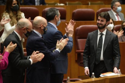 García-Gallardo es aplaudido por su grupo. NACHO GALLEGO