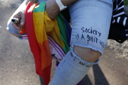 Concentración por el día del orgullo LGTBI. F. Otero Perandones.