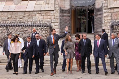 Inauguración de una exposición en Botines en el año 2010. PEIO GARCÍA
