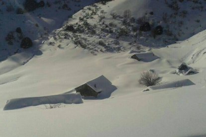 La braña de Campo Cuevas en Palacios del Sil.