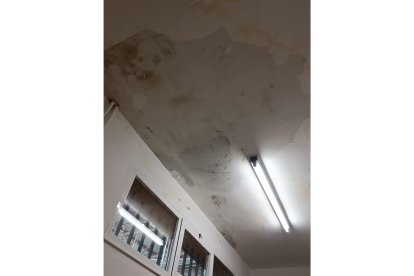 Humedades y desperfectos en el Colegio Quevedo. DL