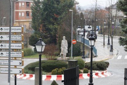El saboteador apagó las farolas del entorno del Santuario del Ecce Homo durante la Cabalgata de Reyes. L. DE LA MATA