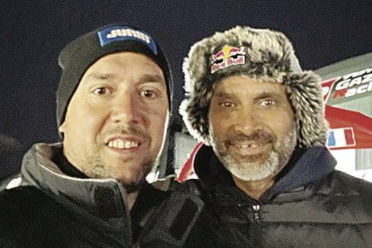 Arteaga con el gran Nasser Al-Attiyah. DL