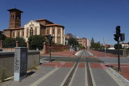 Tramo de lal FEVE entre la estación de La Asunción, Las Ventas y San Mamés. FERNANDO OTERO