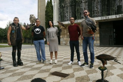 Presentación, esta semana, de las Jornadas Internacionales de Cetrería del Norte de España. FERNANDO OTERO