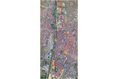 Itinerario de la prueba de los 10 Km.