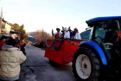 Sus majestades los Reyes Magos en su paso por Sobrado. DL
