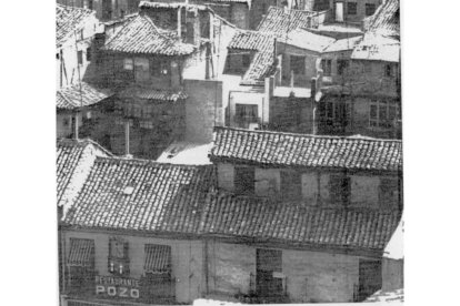 El restaurante Pozo y sus aledaños en una imagen de los años sesenta.