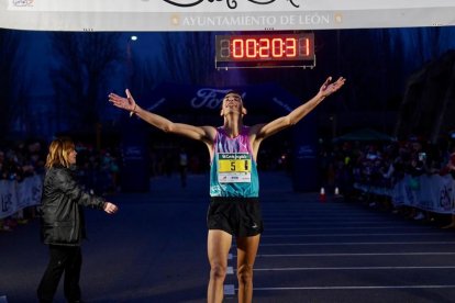 Daniel Alonso, ganador en la absoluta de 7 km de la categoría masculina. MIGUEL F. B.