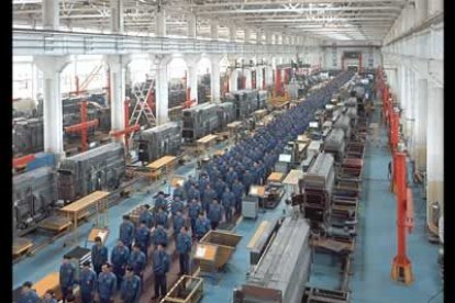 El rigor fabril de la China contemporánea, captada en esta foto, se llevó el premio a Temas Contemporáneos.