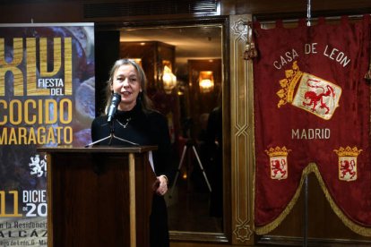 El tradicional Cocido Maragato de la Casa de León en Madrid, con el que se rindió homenaje a los más veteranos de la institución. BENITO ORDÓÑEZ