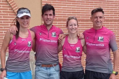 Marta, Aarón, Laura Sánchez y Luis Óscar, del Fisiorama. PATTY