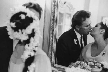 Liz Taylor y Richard Burton.