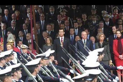 La prometida del heredero pronto apareció en actos oficiales, como el XXV Aniversario de la Constitución española.