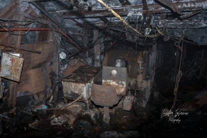 Interior de la mina Caleyo. LUISFER IGLESIAS
