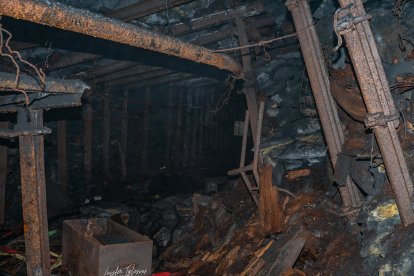 Interior de la mina Caleyo. LUISFER IGLESIAS