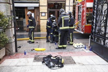 Incendio del restaurante Clandestino, en 2021. MARCIANO PÉREZ
