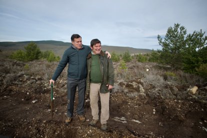 El monte de Viforcos, en Santa Colomba de Somoza, será reforestado. CAJA RURAL