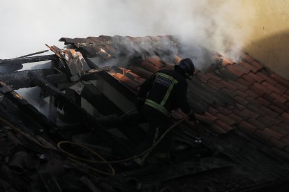 Incendio del restaurante Clandestino, en 2021. MARCIANO PÉREZ