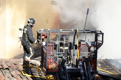 Incendio del restaurante Clandestino, en 2021. MARCIANO PÉREZ