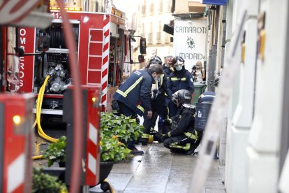 Incendio del restaurante Clandestino, en 2021. MARCIANO PÉREZ