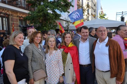Alfonso Fernández Mañueco, en el acto del PP en Madrid. DL