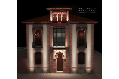 Recreación de cómo quedará el palacete neomudéjar de León. VALLE FOLGUERAL
