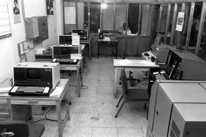 Sala de fotocomposición de Pablo Flórez