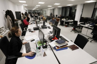 La nueva redacción del Diario de León, situada en el Edificio Europa