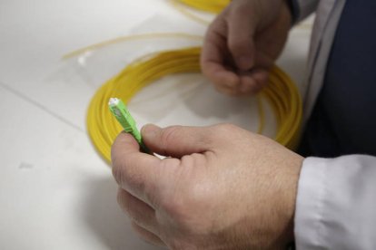 Empresa de telecomunicaciones Kyo, en el polígono industrial de Villadangos del Páramo. 