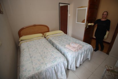 Habitación reservada para que descansaran los reyes tras la visita.