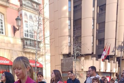 Protesta en León para acabar con la caza con perros