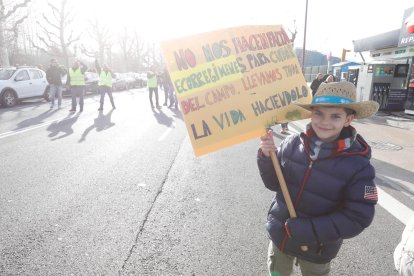 El campo estalla de nuevo con una nueva tractorada en León.