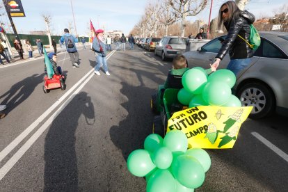 El campo estalla de nuevo con una nueva tractorada en León.